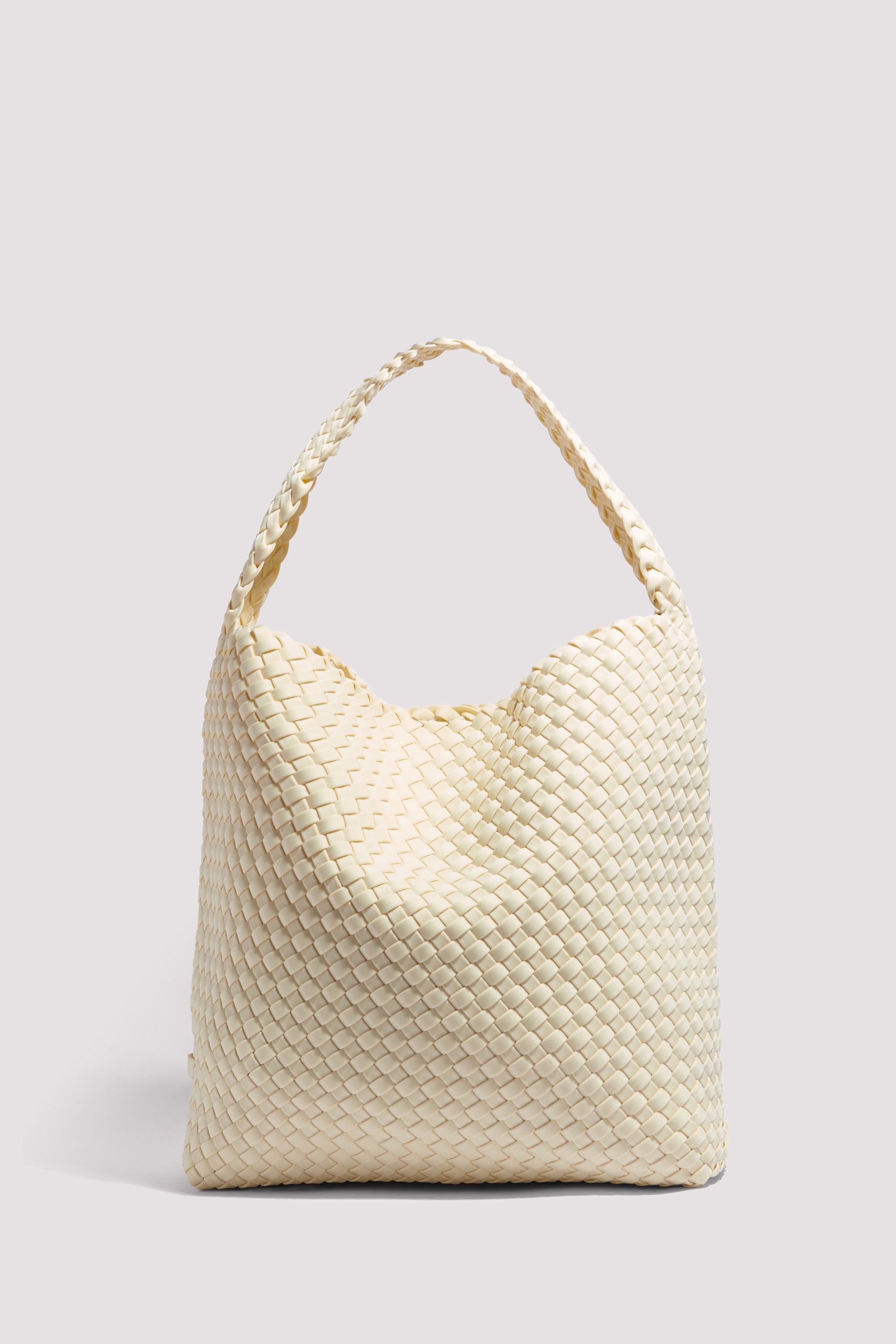 Naghedi White Nomad Medium Hobo Bag