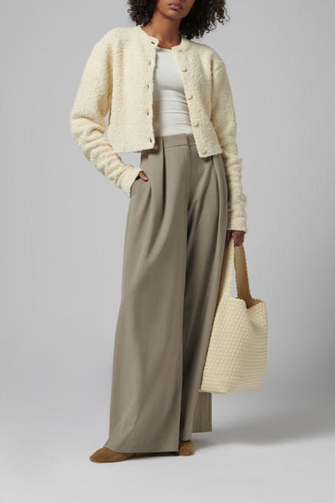 White Nomad Medium Hobo Bag