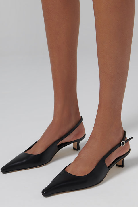 Black Catrina 35 Nappa Leather Pumps
