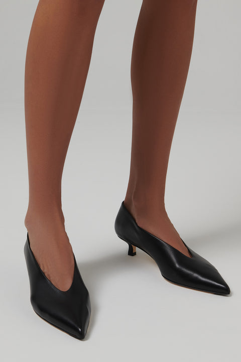 Black Clara 35 Nappa Leather Pumps