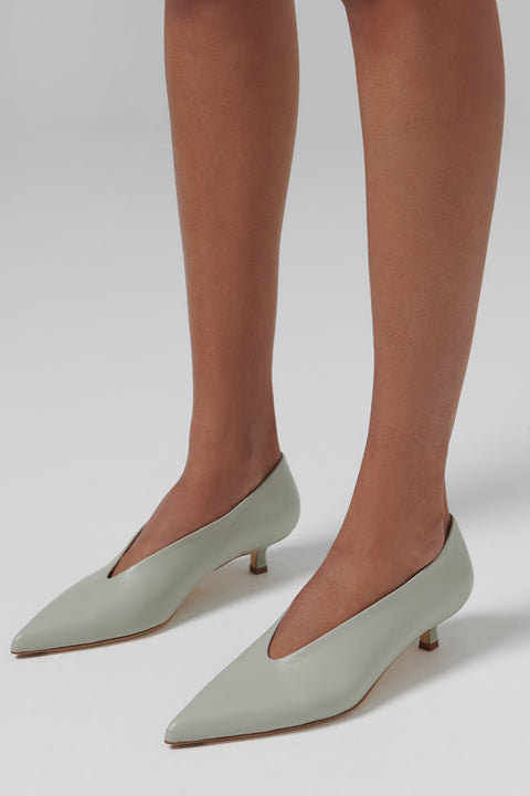 Blue Clara 30 Nappa Leather Pumps