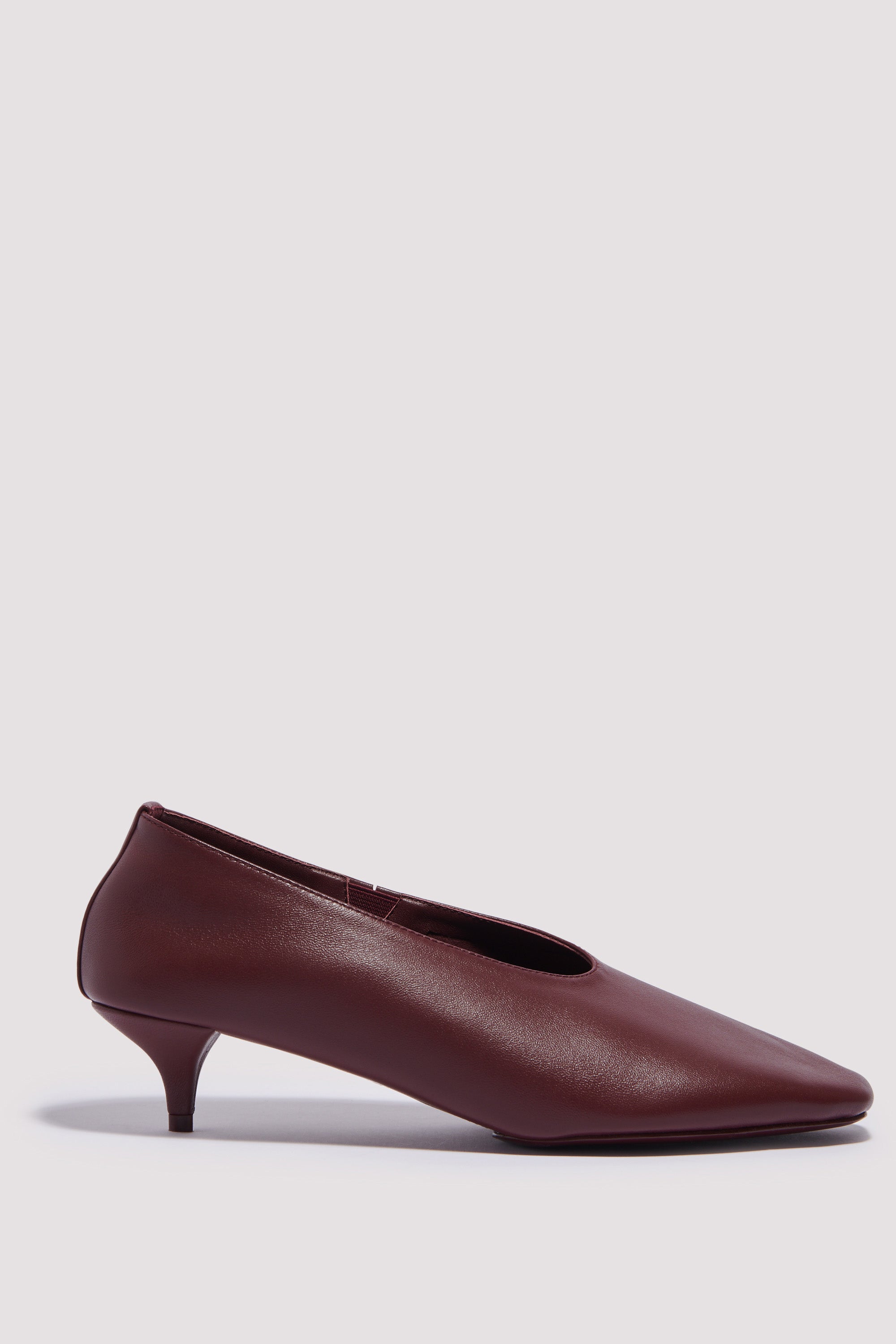 St. Agni Burgundy Soft Glove Heel