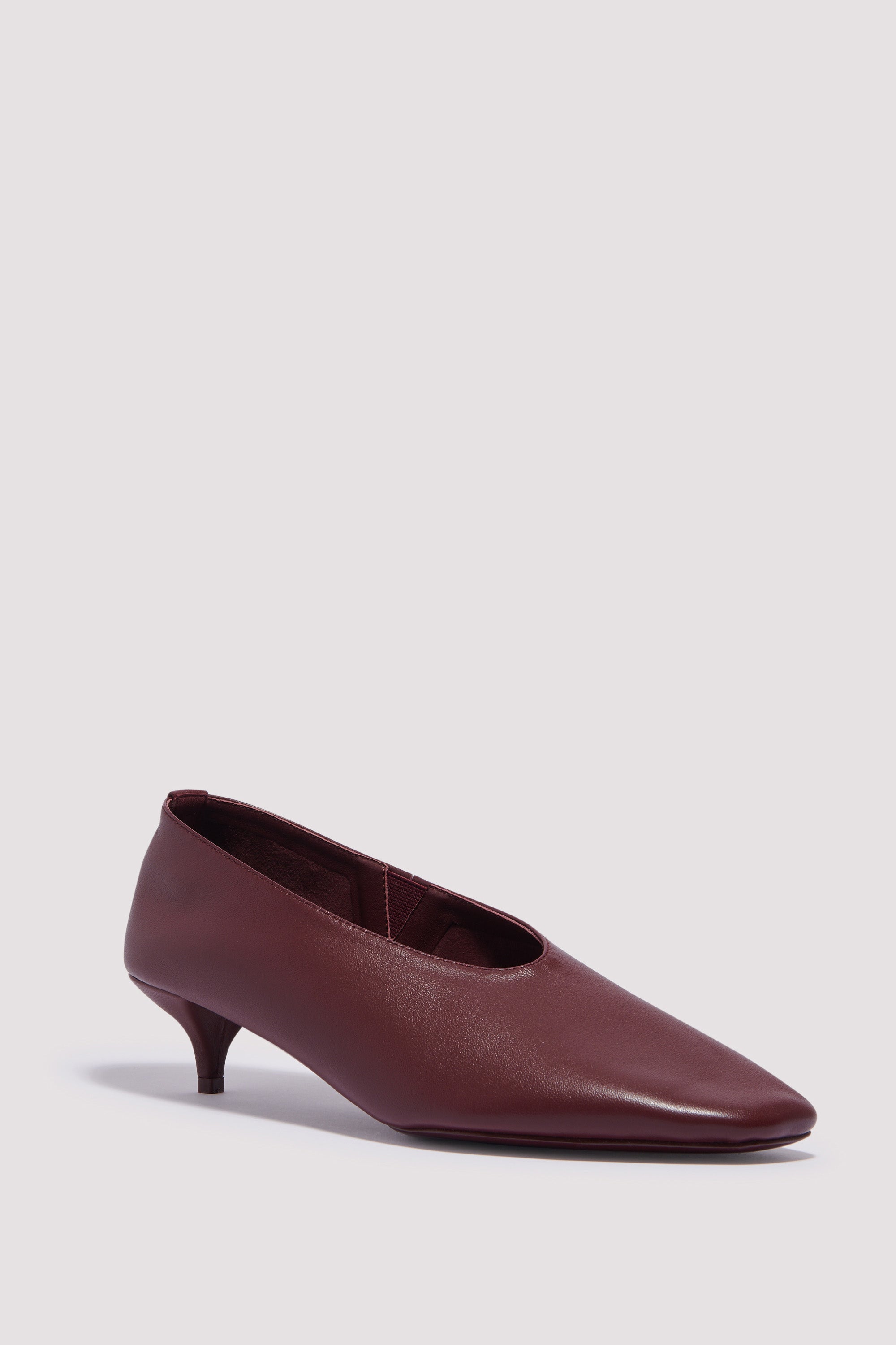 St. Agni Burgundy Soft Glove Heel
