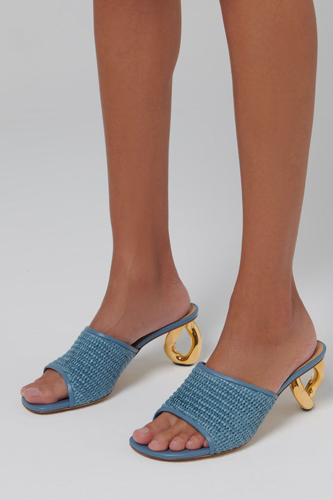Blue 80 Raffia Sandal