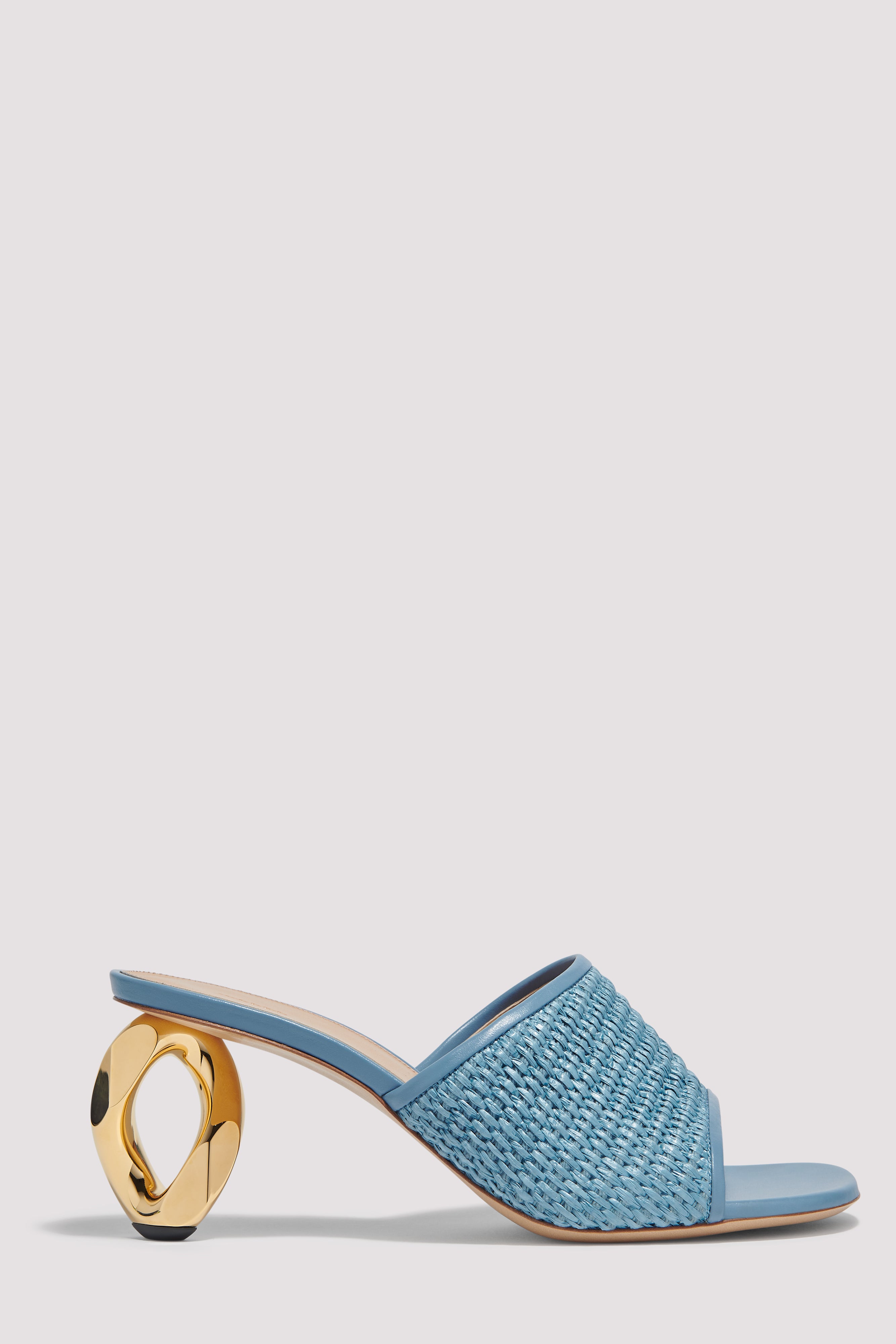サンダル・ミュール JW ANDERSON Women Sandals LF0055LA0240 888 NAVY J.W. Anderson Blue 80 Raffia Sandal - Fabric of Society