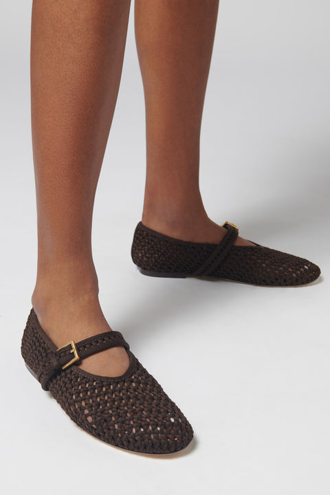 Brown Sydney Mary Jane Ballerina