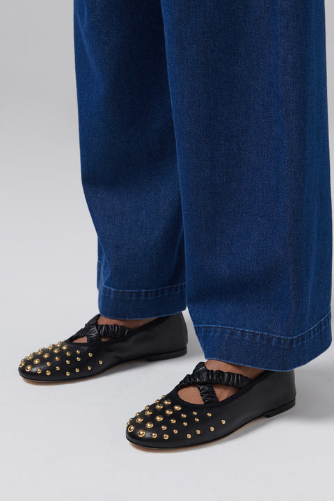 Black June Ballerina Pumps