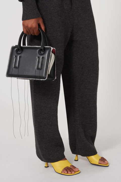 Black Mini Otto Tote Bag with Strap