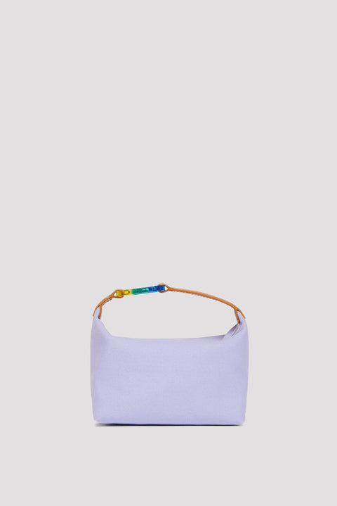 Canvas Top Handle Mini Moon Bag