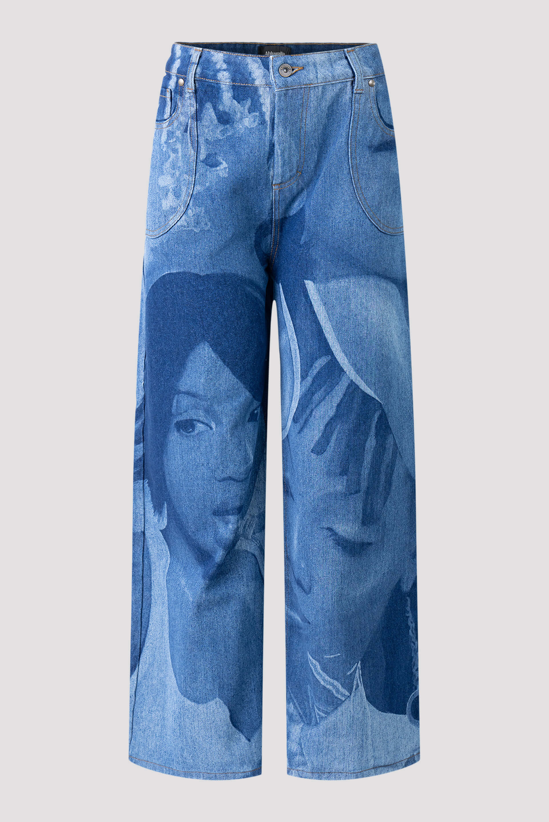 Ahluwalia All-Over Logo-Pattern Jeans