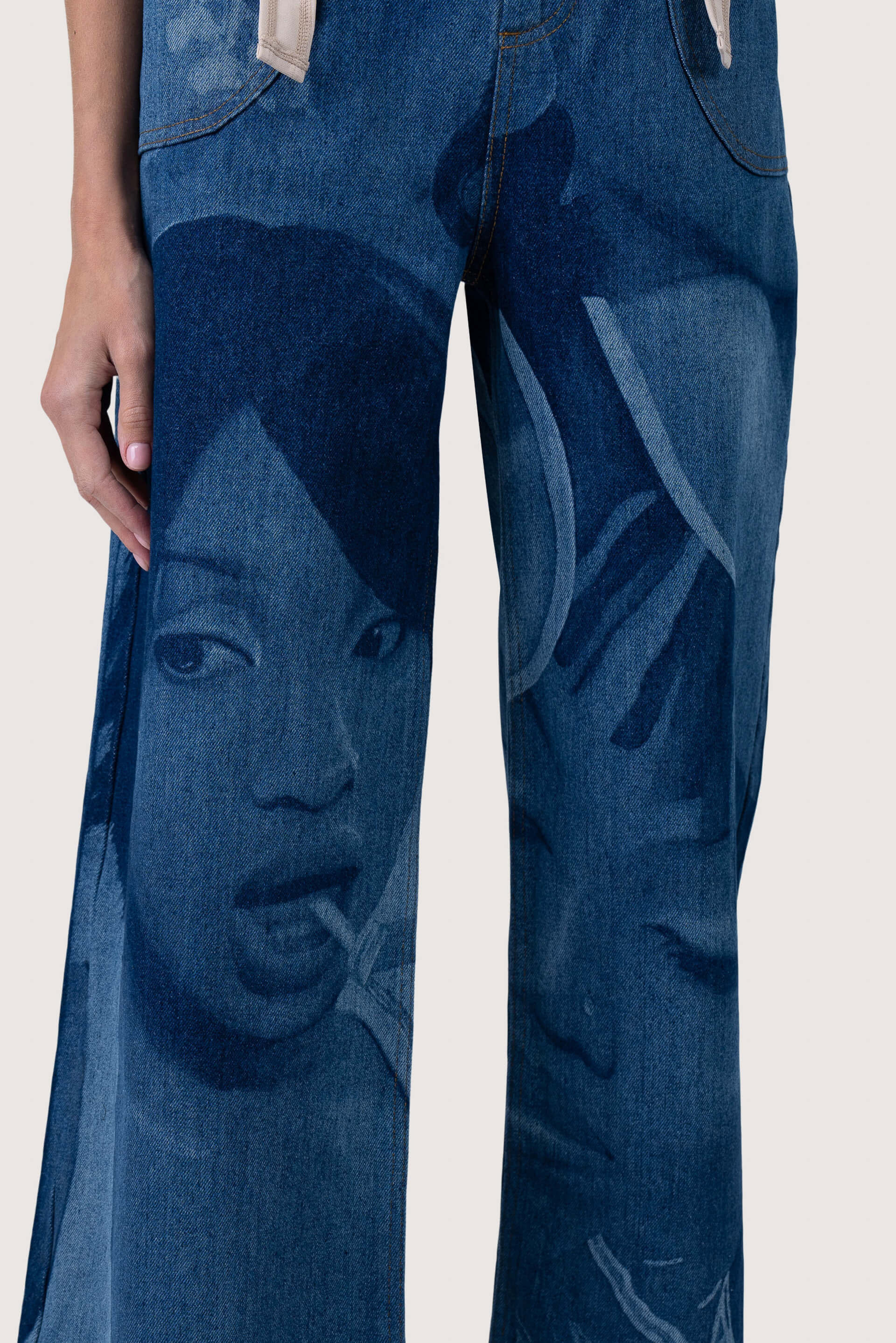 Ahluwalia All-Over Logo-Pattern Jeans