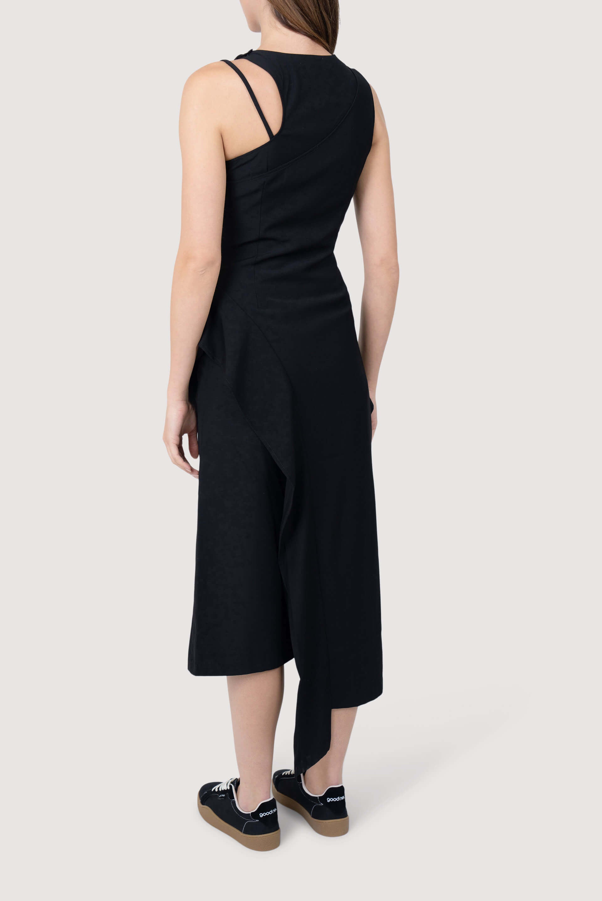 c2h4 Layered Asymmetric Strap Midi Dress c2h4 Layered Asymmetric Strap Midi Dress