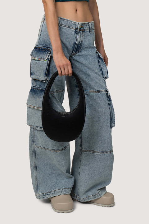 Leather Swipe Shoulder Bag