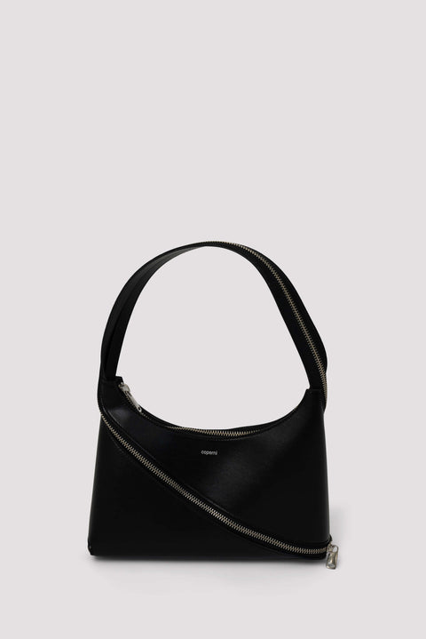 Zip Baguette Shoulder Bag