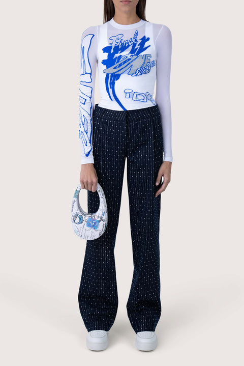 Crystal Low Waist Tailored Trousers