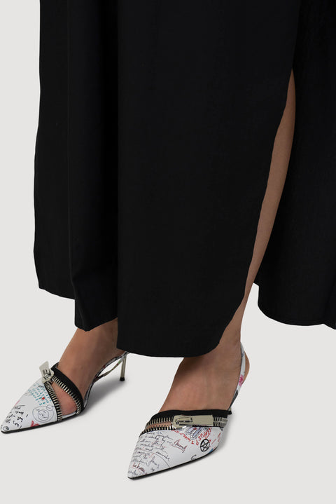 Multicoloured 65 Zip-Detail Stiletto Leather Pumps