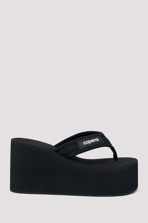 Logo Wedge Sandal