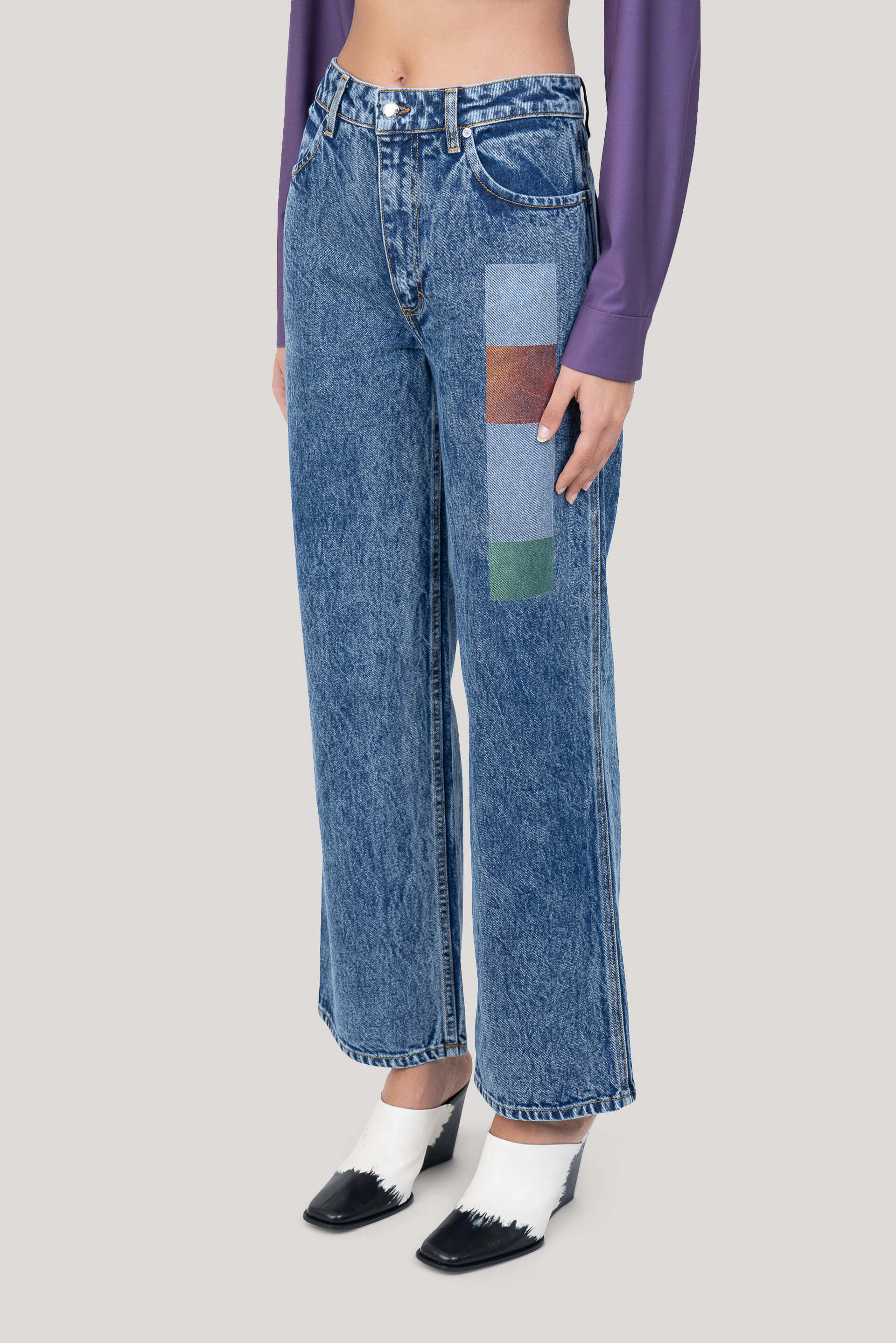 Eckhaus latta wide outlet leg jeans