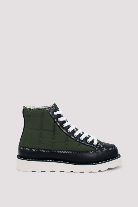 Recycled Nylon High Top Sneakers
