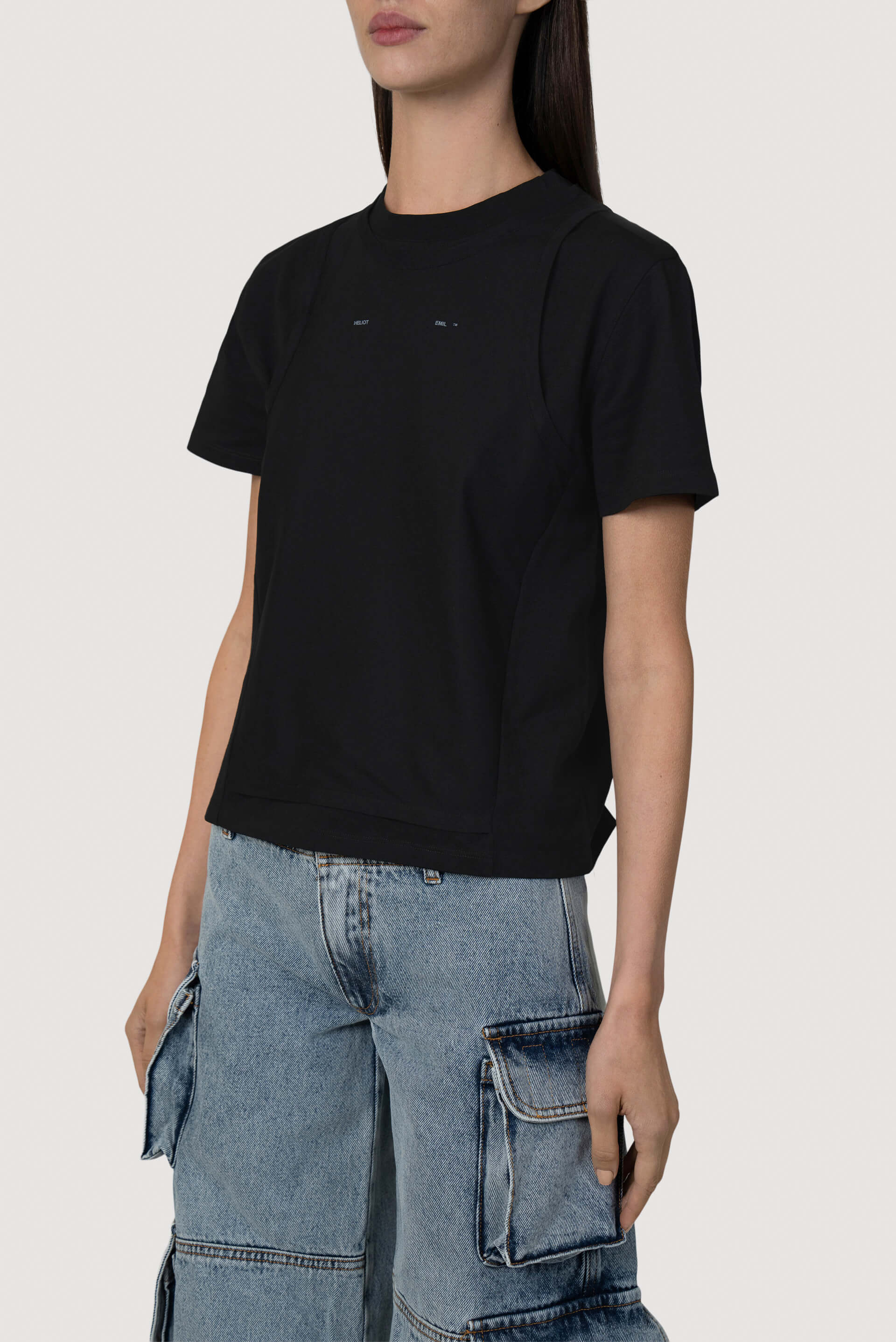 Heliot Emil Layered Tank Logo T-Shirt - Fabric of Society