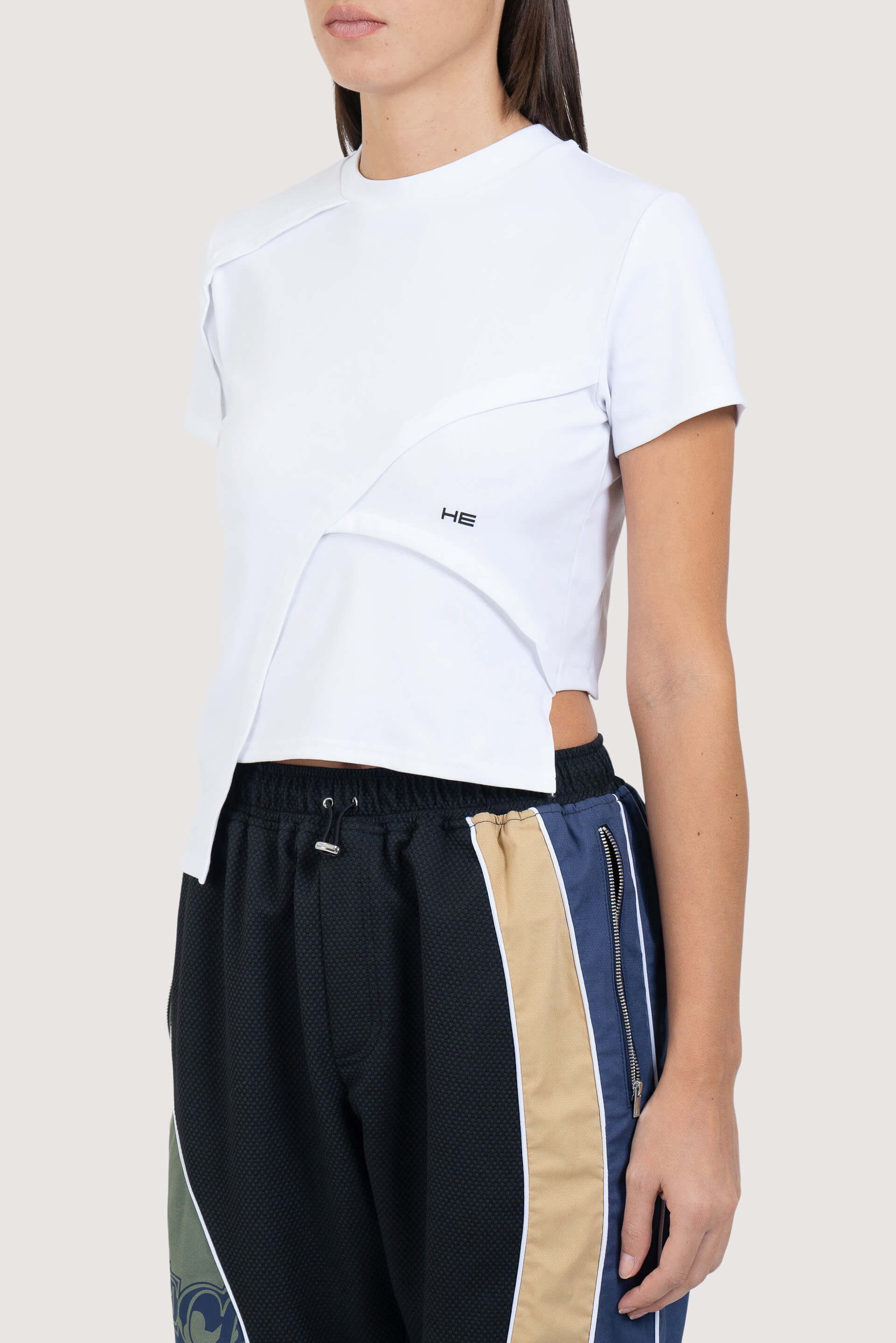 Heliot Emil Asymmetric Deconstructed T-Shirt - Fabric of Society