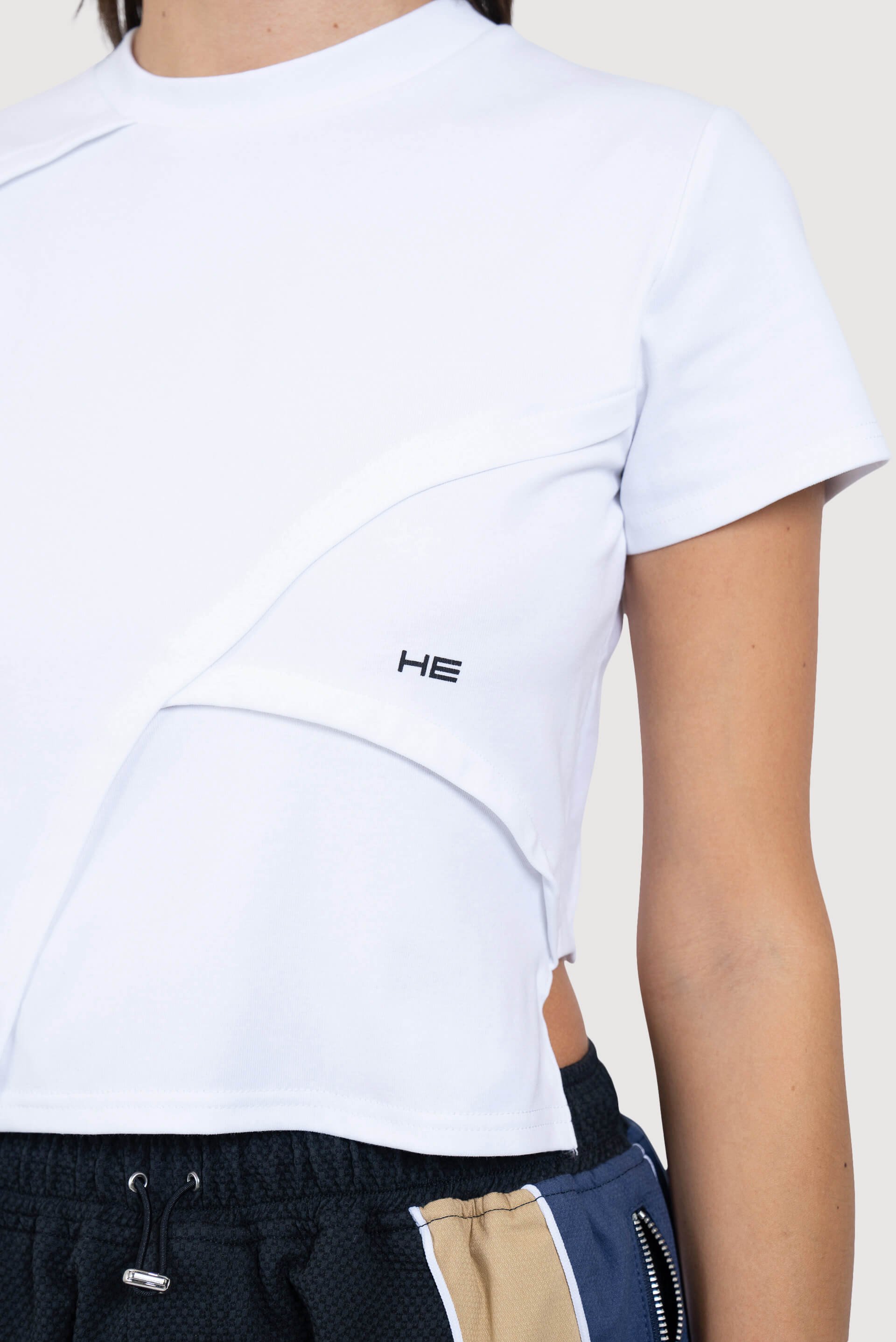 Heliot Emil Asymmetric Deconstructed T-Shirt - Fabric of Society
