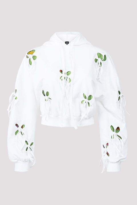 Exclusive Petal Cut-Out Hoodie