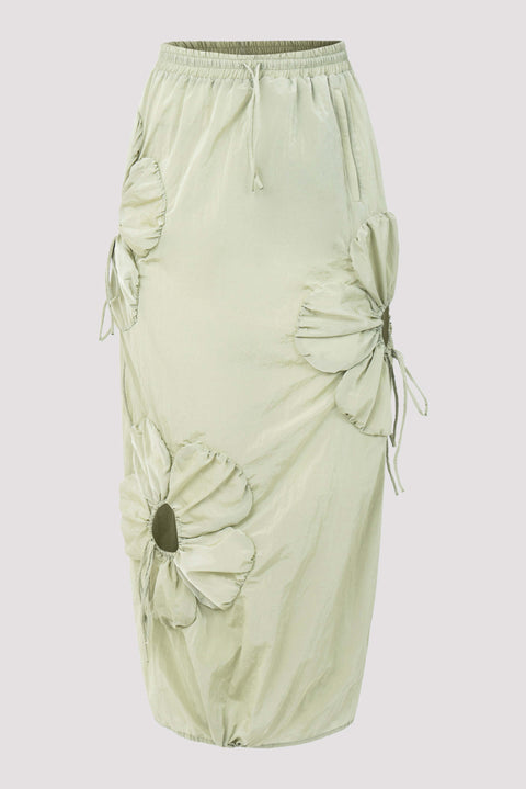 Exclusive Flower Cut-Out Skirt