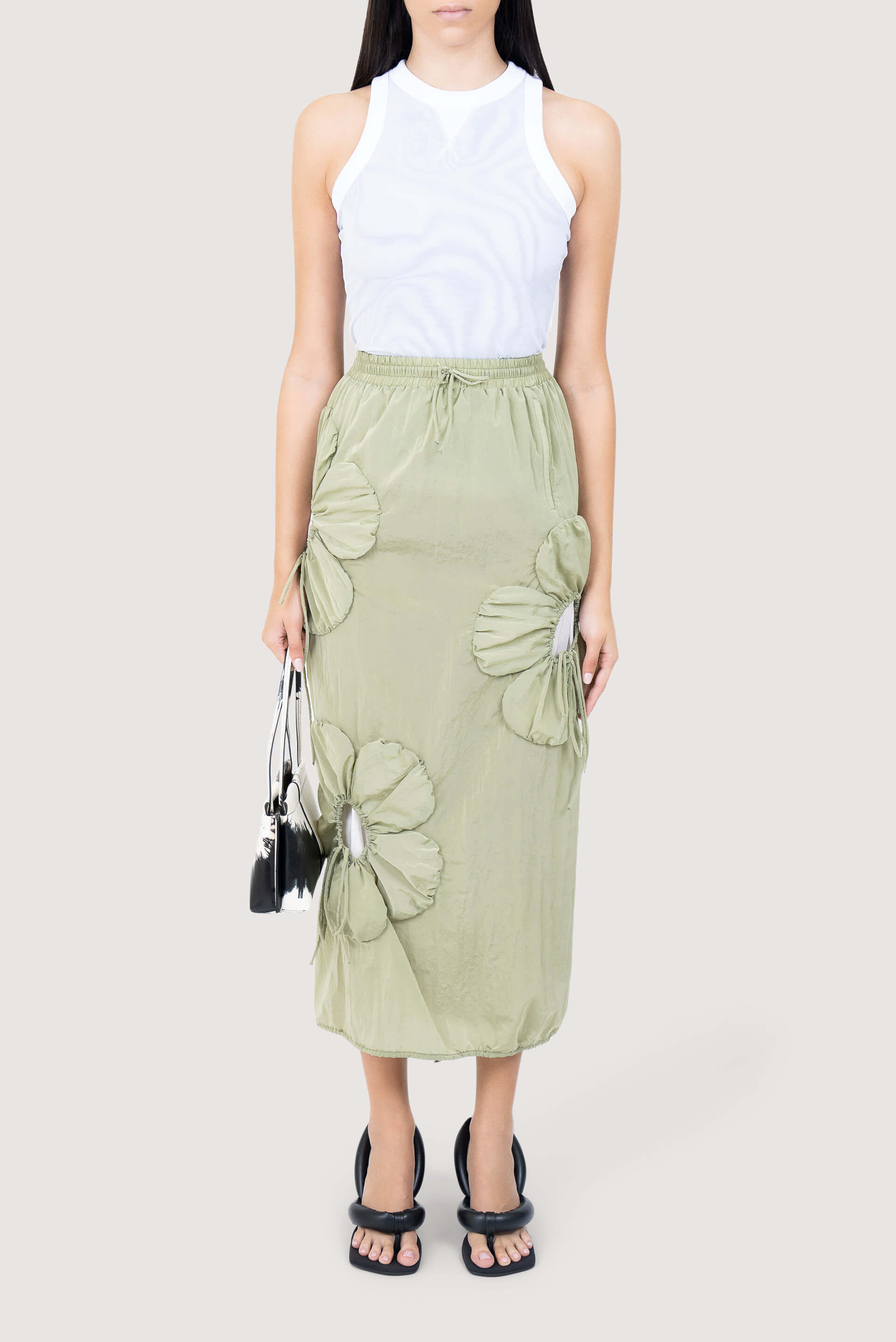 Exclusive Flower Cut-Out Skirt