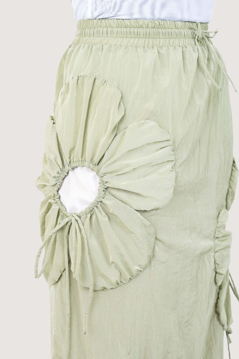 Exclusive Flower Cut-Out Skirt
