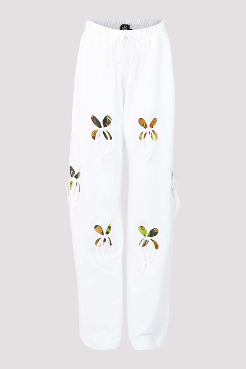 Exclusive Petal Cut-Out Pants