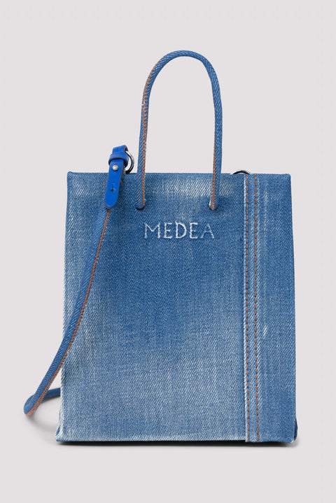 Denim Logo Tote Bag