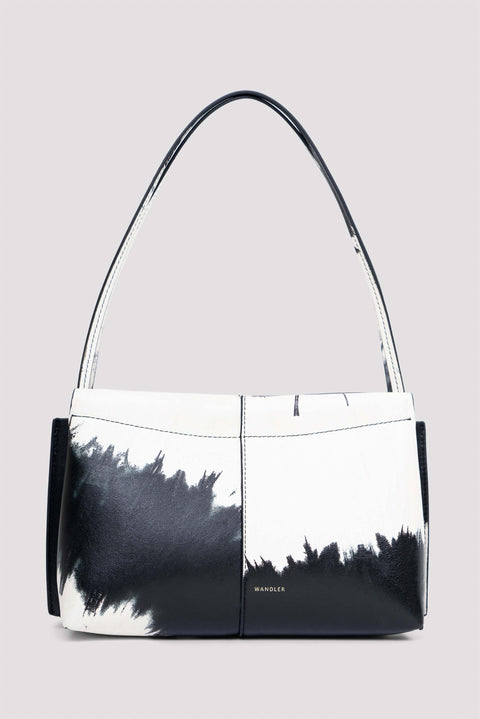Carly Cow Print Leather Shoulder Bag
