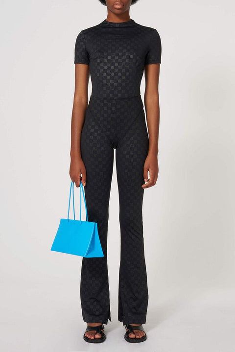 Monogram Fitted  and Flared Trousers