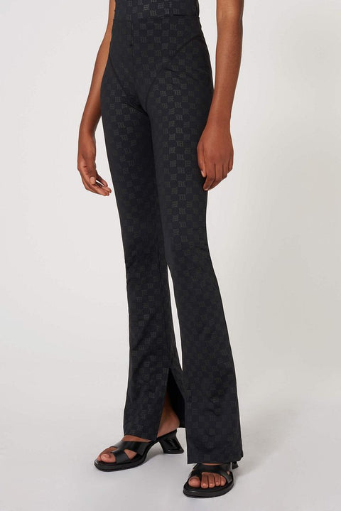 Monogram Fitted  and Flared Trousers