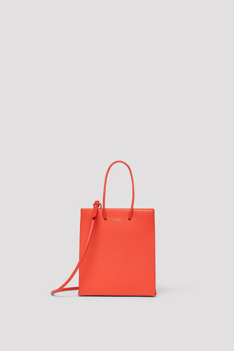 Short Leather Tote Bag