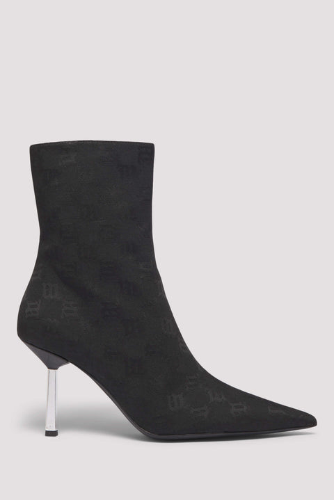 Monogram 75 Pointed-Toe High-Heel Boot